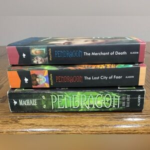 3 PENDRAGON novels: Lost City of Faar, Merchant of Death & Book 5 by DJ MacHale